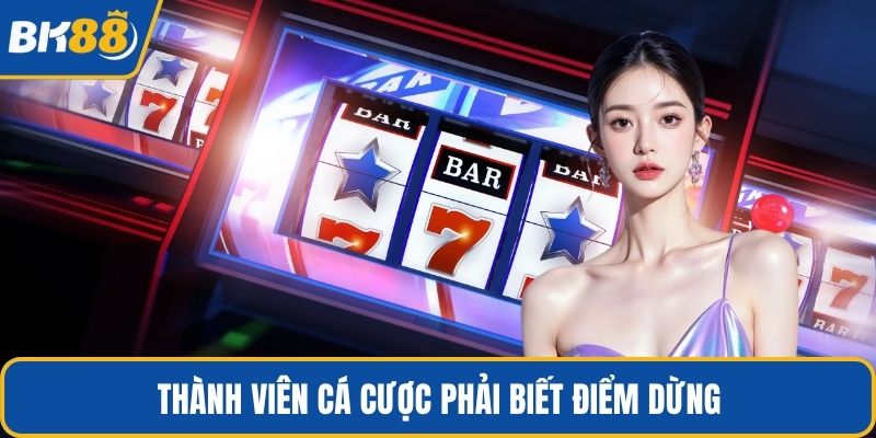 Thành viên cá cược phải biết điểm dừng
